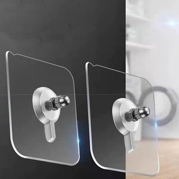 10 stk. Punch Free Screws Hanger Non-Marking Screw Stickers Wall