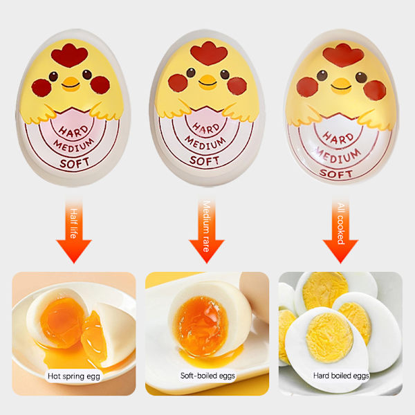 Keitetyn munan ajastin Egg täydellinen värinvaihtoajastin Ympäristöystävällinen