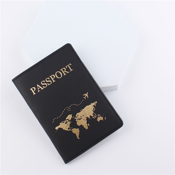 Ny Karta Par Pass Cover Kvinnor Män Reser Bröllop black