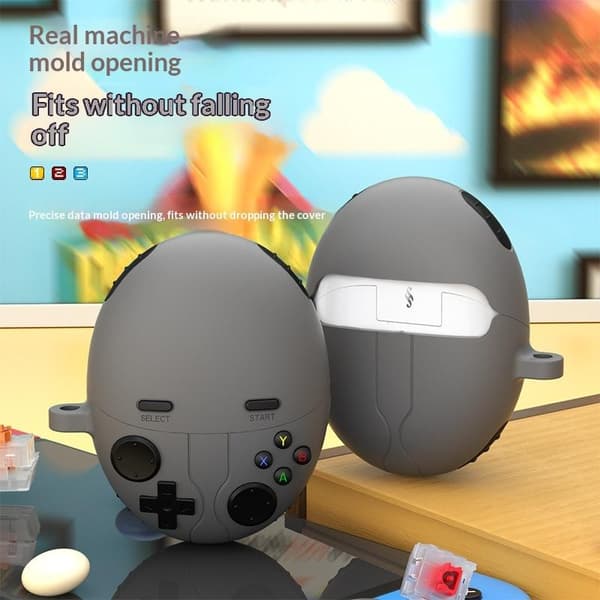 Fodral för Huawei FreeBuds 6 Shank 3D Gamepad Spelfodral Skydd Light gray