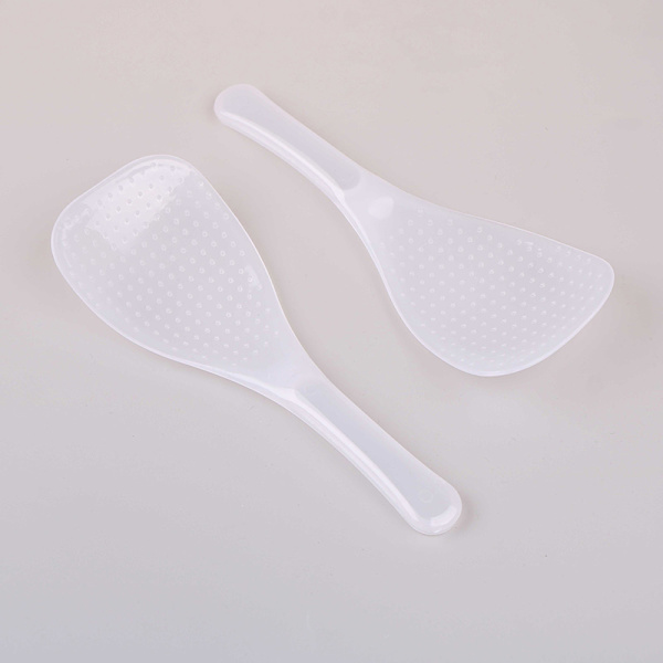 2st Kök Non Stick Rice Paddle Hand Roll Skedar Klar Plast