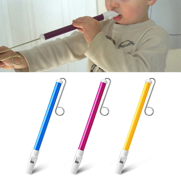Musikkinstrument Slide Whistle Toy Slide Whistle Slide Whistl Blue