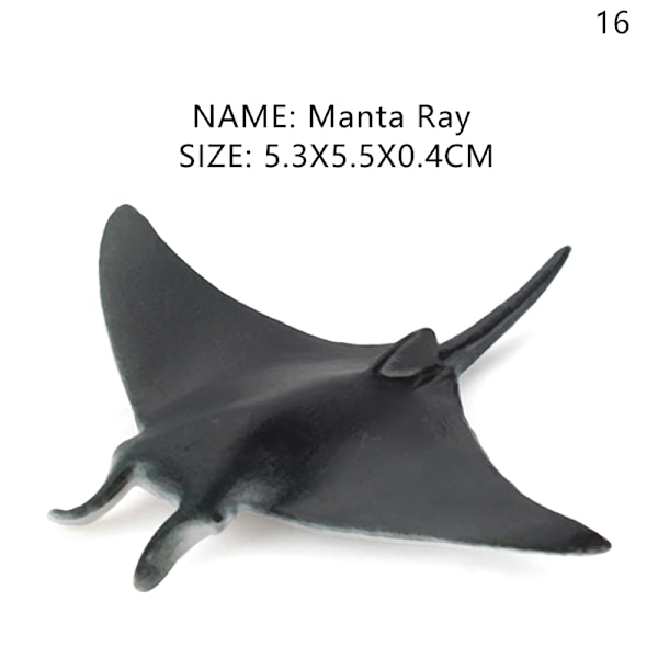 Simulering Marint liv Actionfigurer Ocean Animal Model Educat A16