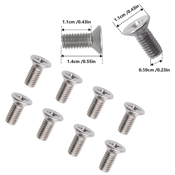 Rotorskruvar för bromsskivor i rostfritt stål 93600-06014-0H Retainin 4pcs