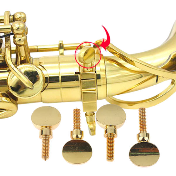 2st Saxofon Hals Skruv Åtdragningsskruv Sax Ersättningsverktyg A