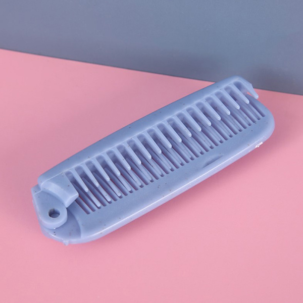 Bärbar resevikbar hårkamborste Massage hårkammare Pink