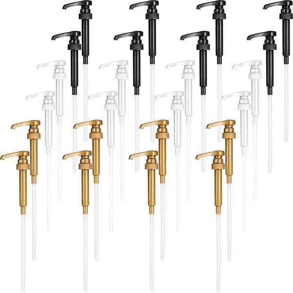 6 st sirapspump kaffesirapspump dispenser guldsirapspump topp Gold 6pcs