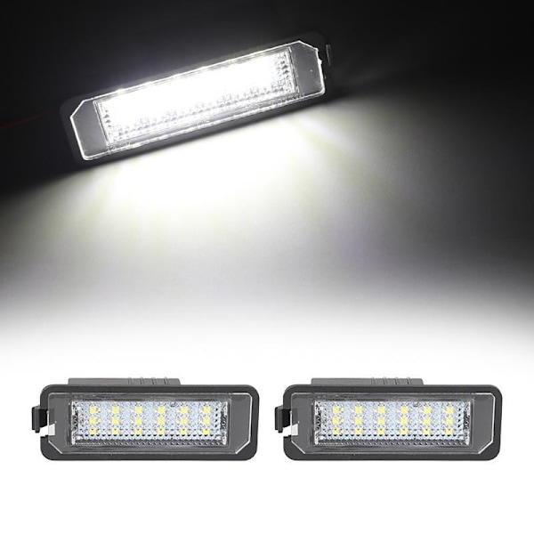2 stk LED nummerskiltlysmontering med Canbus for Mu
