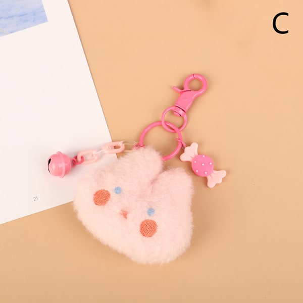 Chick Plys nøglering Animal Doll Pendant nøglering taske Bil Cha C