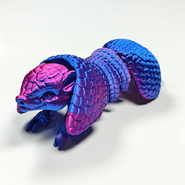 1 stk 3D-printet Pangolin-statue Fidget-actionfigurer til hjemmet B 17x7CM