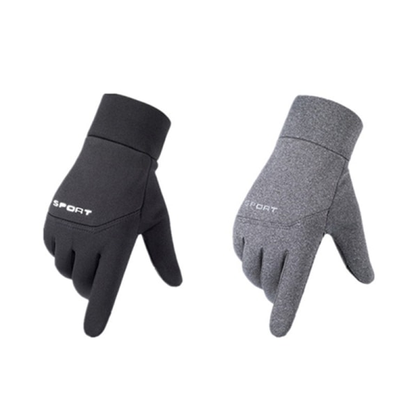 Vandtætte handsker til mænd efterår og vinter plus vindtætte fløjl grey  58a2 | grey | Fyndiq