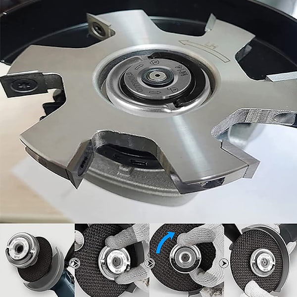 Universal M14 galvaniserad snabblåsmutter för ANGLE slippress
