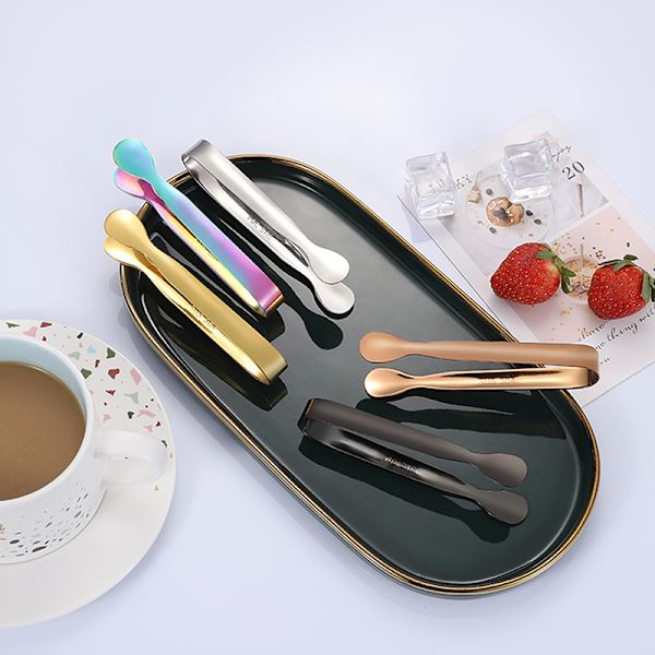 Kjøkken BBQ Tang Multiple Styles Cake Clip Rustfritt stål St Gold