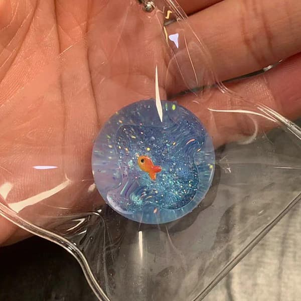 1/5 st Ocean Planet Leksak e Liten Guldfisk Kläm Dekompression B 1pcs