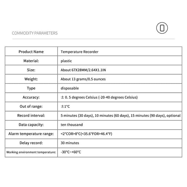 BHBD-Temperaturanalysator Tempu05 Temperaturdatalogger 60 Da