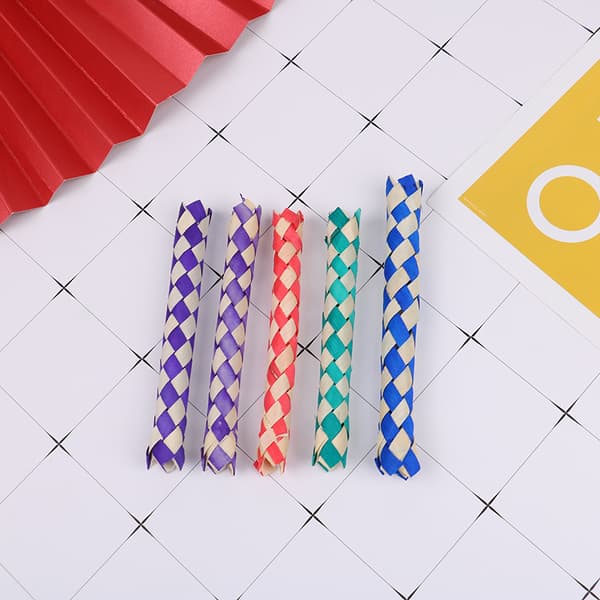 5 STK DIY Fingerfælder Klassisk Bambus Fingerfælde Popits Rør 5PCS