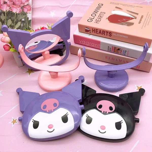 Sanrio Kuromi Mirror Desktop Makeup Spejl Ornamenter High-defin Black Purple