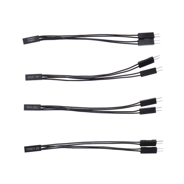 Hovedkortbryter Strøm SW/RESET SW/HDD LED/Strøm-LED 1to2 Dou 4Pcs/Set