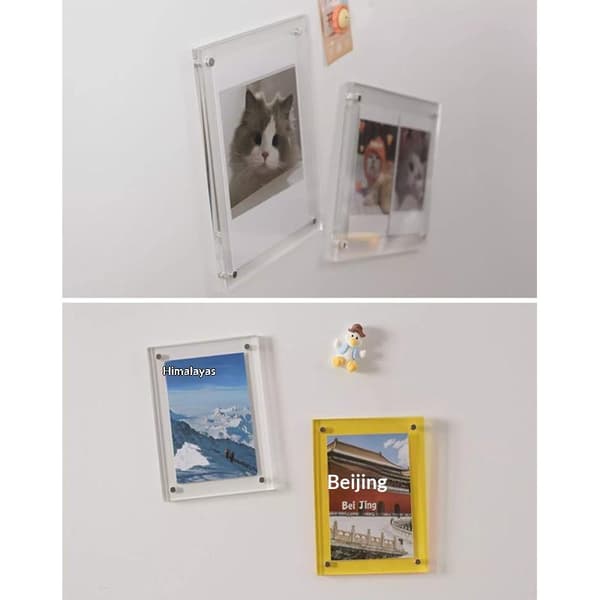 1 st transparent fotoram Akryl magnetisk displayram Post 152×102mm