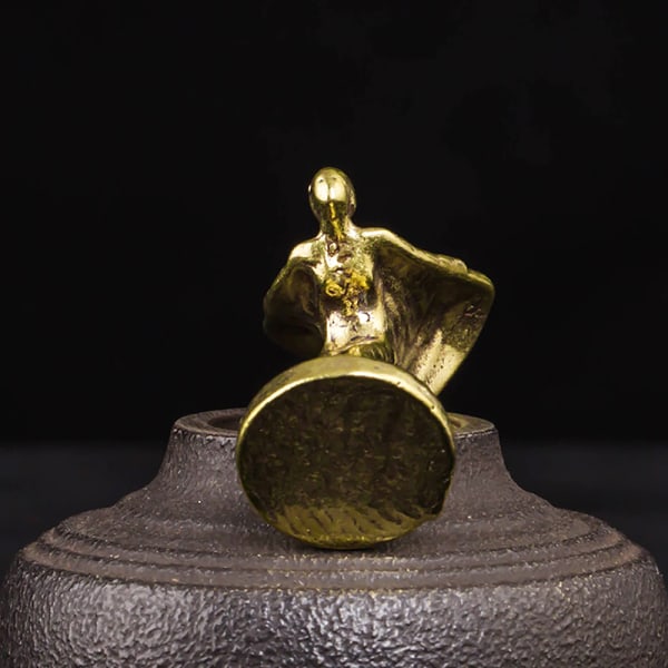 Mini Trophy Kobber Figurer Vintage Ornamenter Little Golden Ma