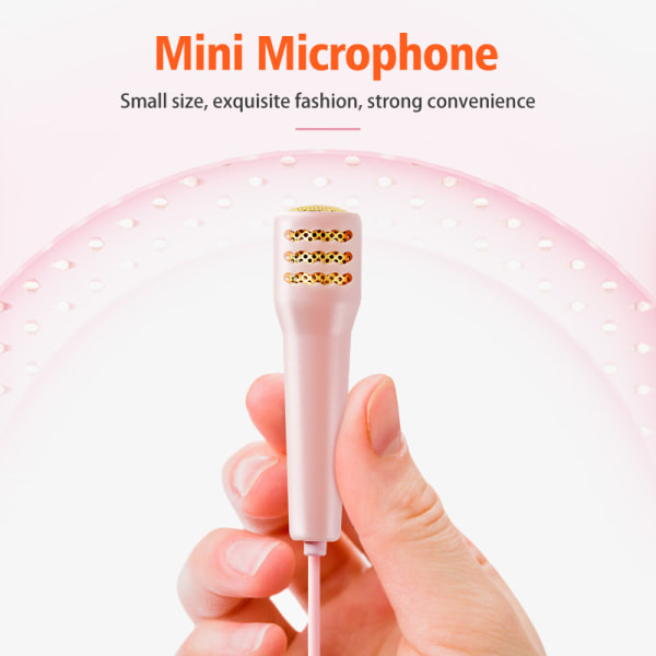 3,5 mm:n karaoke-mikrofoni, kuuloke, ministereokuuloke I Black