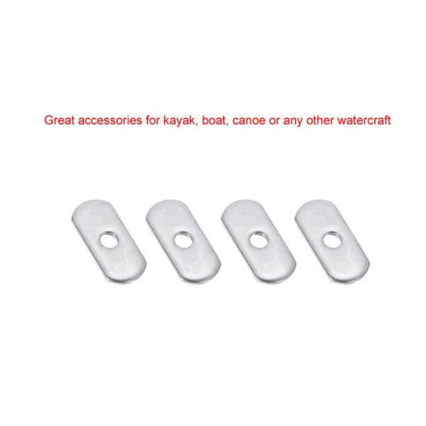 4st M5/M6 Rostfritt Stål Kajak Kanot Glidmutter Sidomontering M6 4pcs