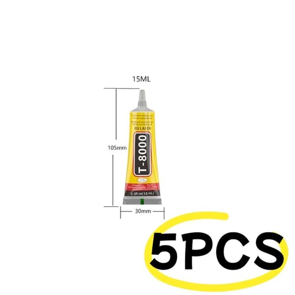1/5 stk 15/50 ml E8000 multifunktionel flydende lim super stærk klæbemiddel 50ML 1PCS