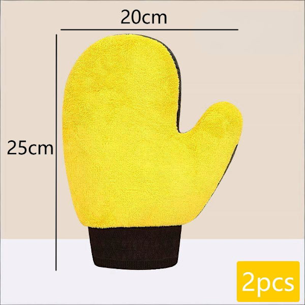 Mikrofiber Bilvaskehandsker 2pcs