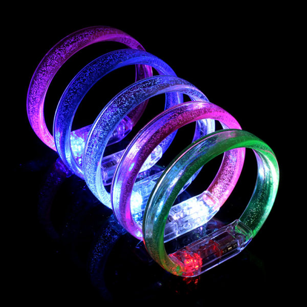 Blinkende håndled lysende armbånd akryl armbånd Festartikler