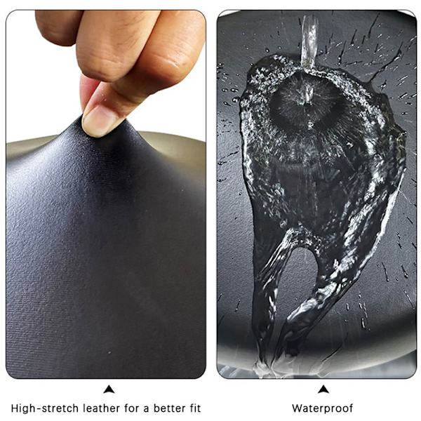 PU Elektrisk sykkelsetetrekk Batteri Bilsykkel Universal Se Black Front seat cover