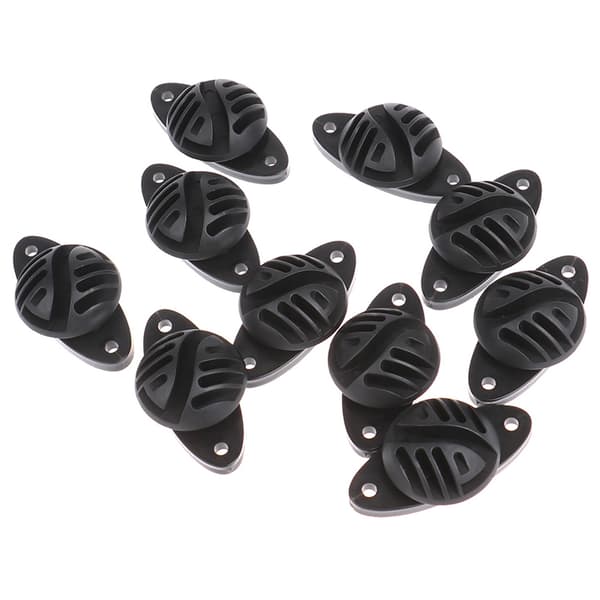 10stk/parti Ringkrog Skrue Elhegn Plastisolator Alum