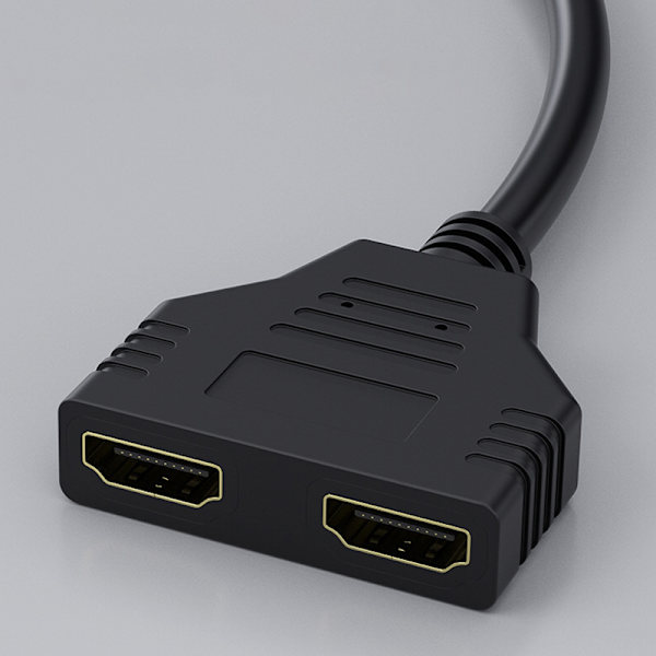 1080P HDMI splitter adapter kabel 2 dobbel port Y splitter 1 i 2