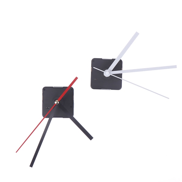 Silent Clock Viser Quartz Vægur Mekanisme Bevægelse red and black
