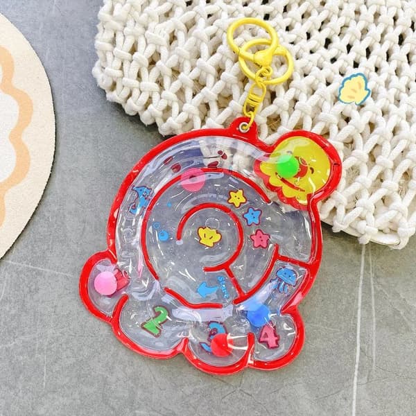 Vattenpåse Labyrint Leksak Med Bärbar Nyckelring Fidget Leksaker A2