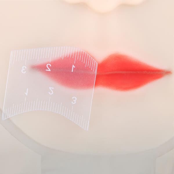 Nem læbestift plastskabelon makeupværktøj til professionelle og