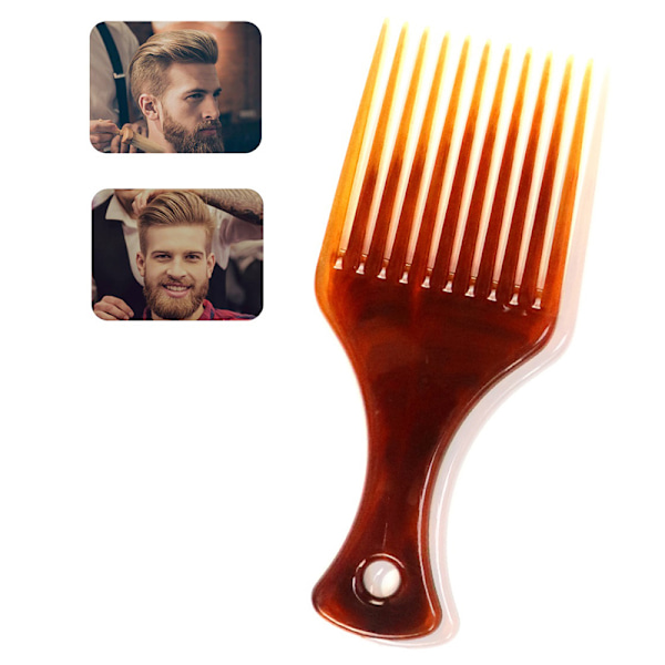 1Pc Wide Brush Pick Kamgaffel Hårbørste Sett inn Hårkam Plast C