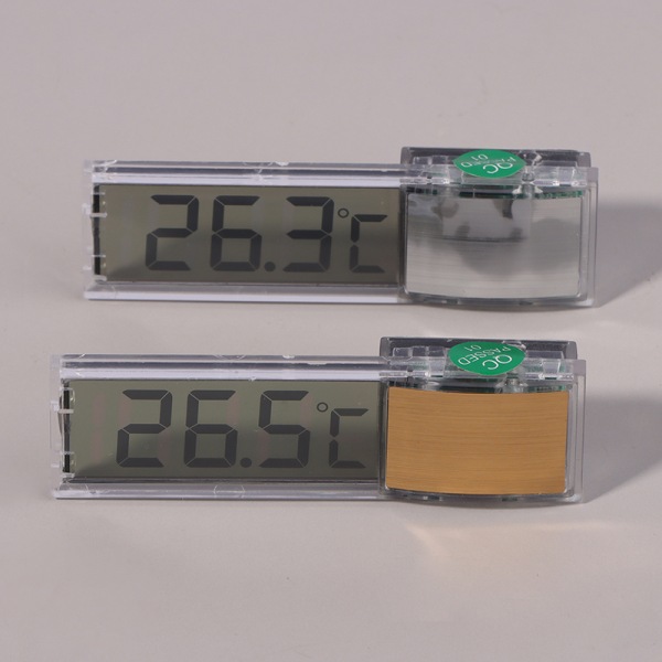 Akvarium termometer Elektronisk LCD Digital fisketank fisketank Silver