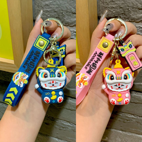 1 kpl e Lucky Cat avaimenperät sarjakuva avaimenperä riipus avaimenperä avain Red