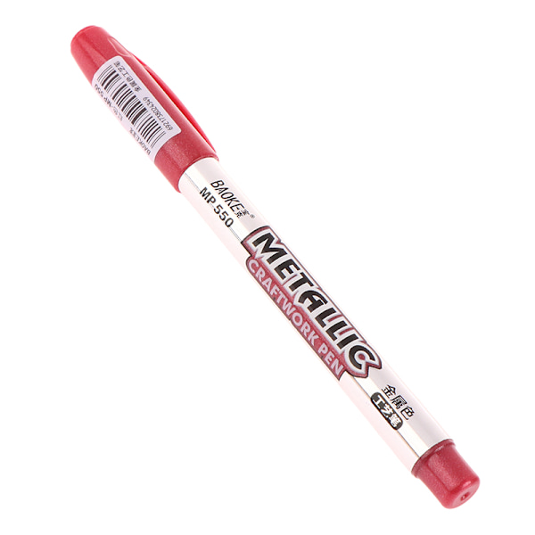 DIY Metallic Vattentät Permanent Paint Marker Pens Gold And Si Red