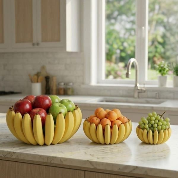 Kreativ bananformad förvaringsbricka 150mm