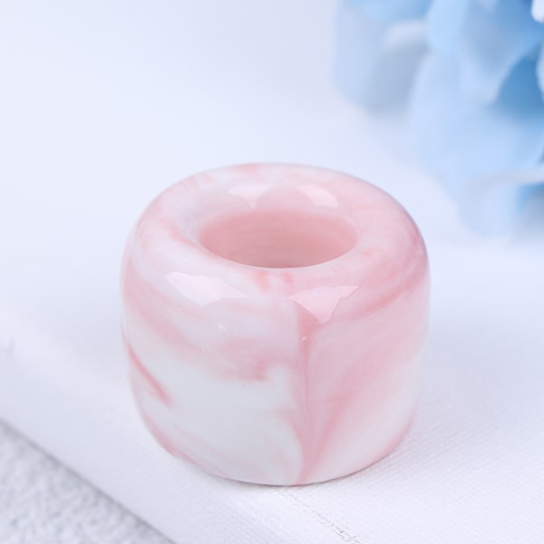 Flerfunktions keramisk tandborsthållare förvaringsställ Badrum Pink