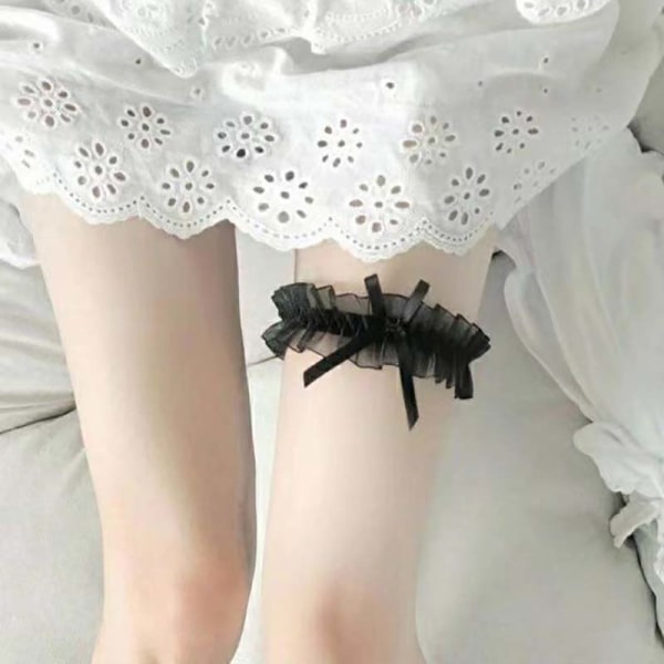 Kvinner Sexy Bue Leg Ring Kostyme Blonder Floral Garters Belte Leg Lo 2