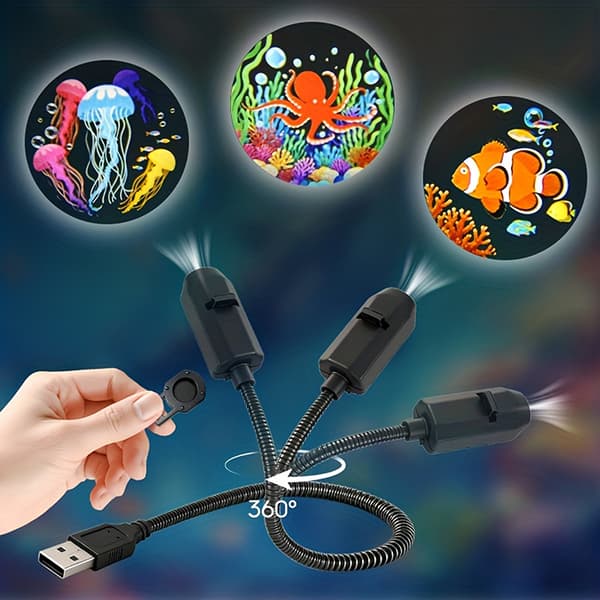 LED Projektionslys USB LED Projektor LED USB Ocean Life LED P