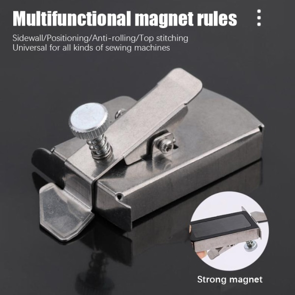 Ompeluhine Magnet Kiinteä mittaus Metallimagneetti Locator Anti Curlin