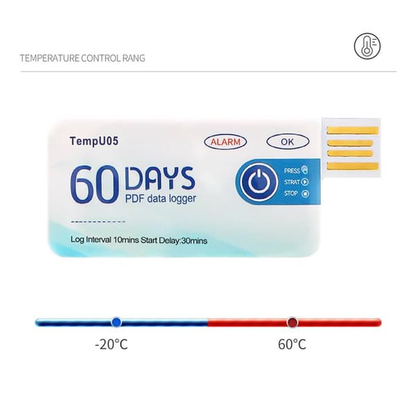 BHBD-Temperaturanalysator Tempu05 Temperaturdatalogger 60 Da