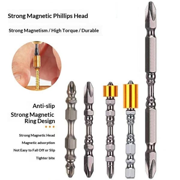 5 STK Sterk Magnetisk Bitsett Bits Gipsplater Gips Skrue D