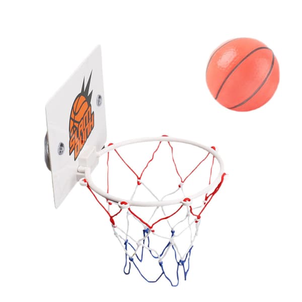 Mini basketkorgset bärbar basketkorg med boll och 2