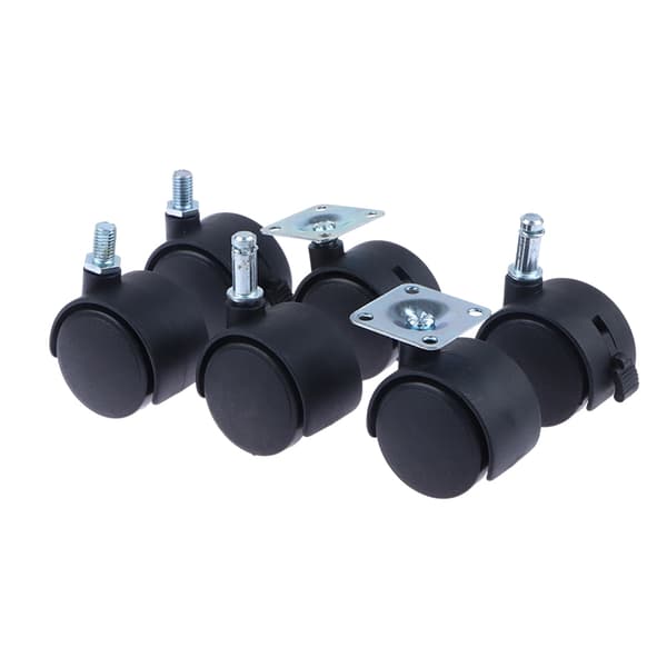 1 par 1 tommers universalhjul Svingbare trinseruller rullestol Ca E 1Pair