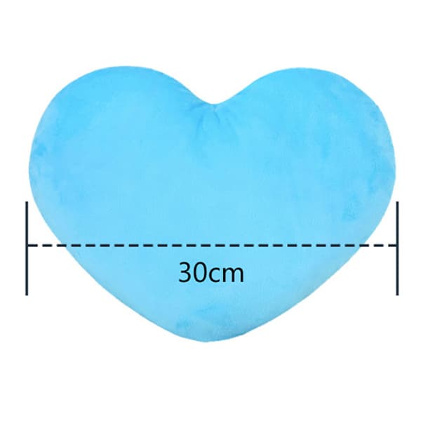 20/30CM Hjerte Plysjleker Myk og Lodden Pyntepute Gave til Stu Red 20CM