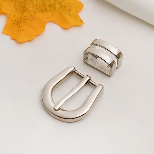 1/2 stk. bælte spænder 2 cm indvendig diameter metal stift spænde til tynde bælter Chrome buckle
